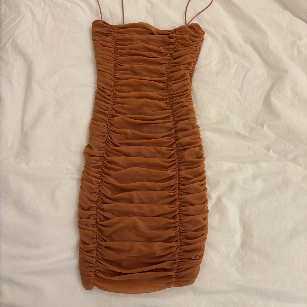 Nookie ruched mini dress